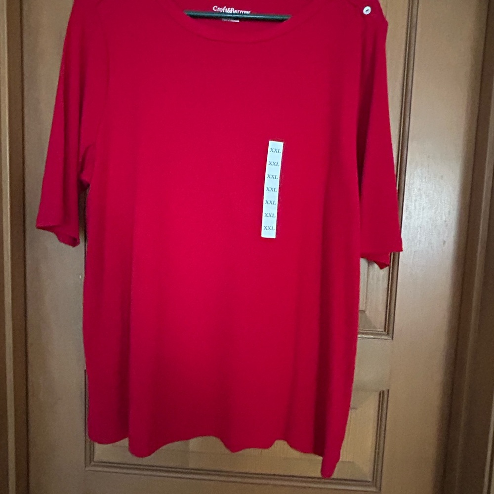 Croft & Barrow Red Jersey size XXL